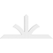 Ekena Millwork Richland Architectural Grade PVC Gable Bracket, 84"W x 38 1/2"H x 4"D x 6"F, 11/12 Pitch GBP084X39X0406RIC00 - alternate 4